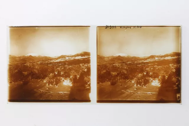 Digne Alpes Montagne Photo Plaque P9T8n7 Vintage Stereo