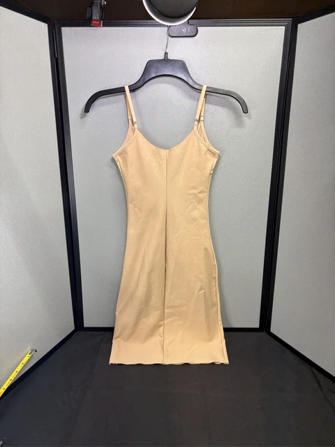 Two Facea COMMANDO CONTROL TWO-FACED Tech Full Slip Dress Shape Wear Beige Nude ...