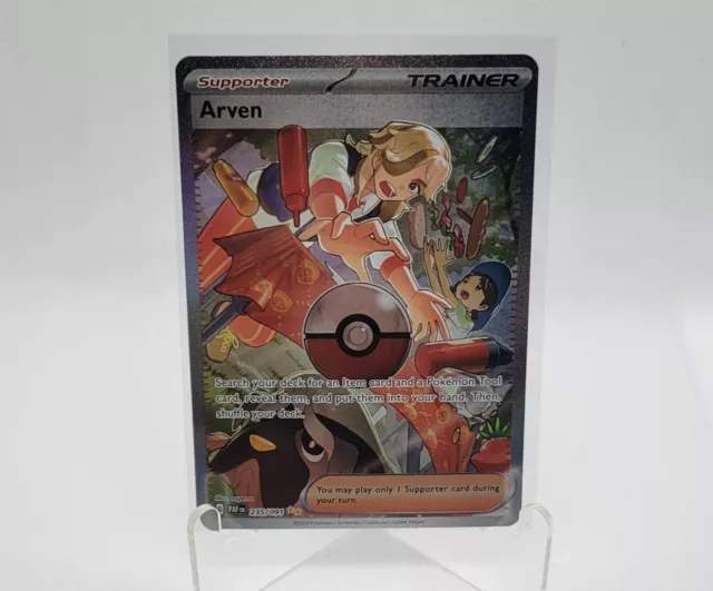 Pokémon TCG Arven 235/091 Paldean Fates Special Illustration Rare Full Art NM