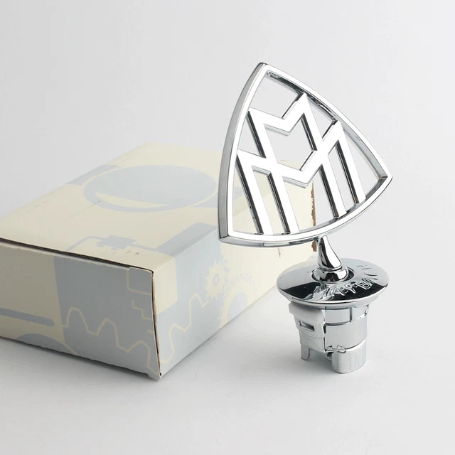 Style Hood Ornament Emblem Badge for MAYBACH Mercedes Benz S400 S600 - SILVER