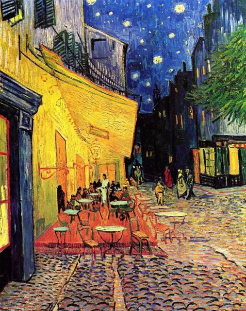 Art Deco Style A3 Classic French Poster Print Cafe Terrace Van Gogh