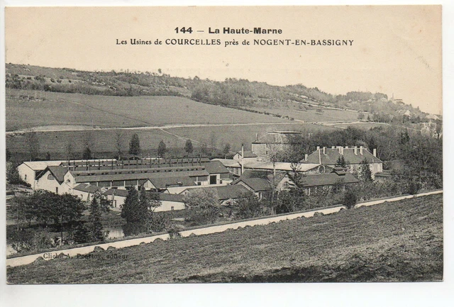NOGENT EN BASIGNY Haute Marne CPA 52 view of the COURCELLES factories