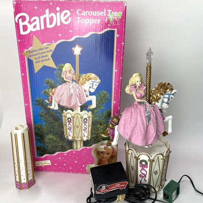 BARBIE CAROUSEL CHRISTMAS Tree Topper By Mr. Christmas 1997 Original