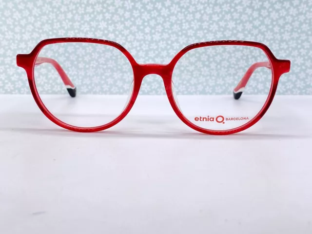 Etnia Barcelona Brille Damen Rot Rund Crown Panto RIgazu RD Medium