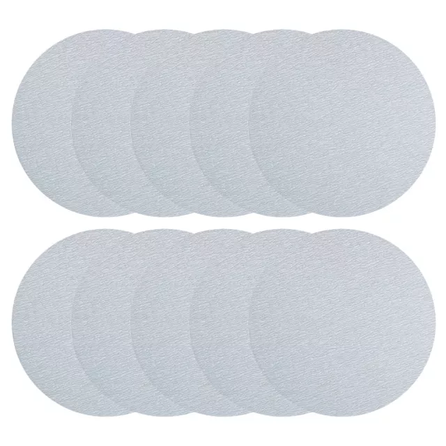 10 Pcs 4-Inch Aluminum Oxide White Dry Hook and Loop Sanding Discs 1000 Grit