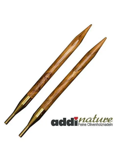 Addi Click Tips Olive Wood Interchangeable Knitting System