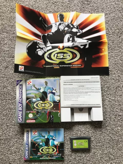 Iss International Superstar Soccer Nintendo Gameboy Advance Gba Sp Game Boxed