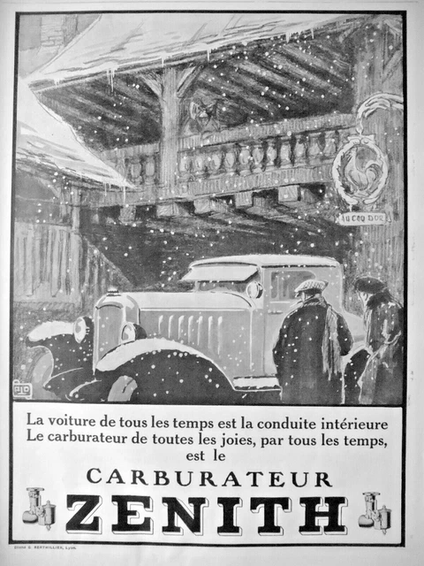1926 Zenith Carburetor For The Great Cold Press Advertisement - Golden Rooster
