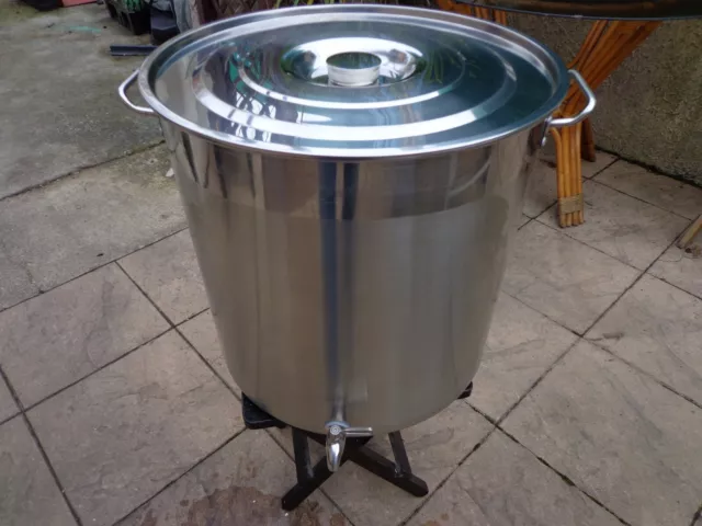 Faitout Marmite Geante  70L Inox Avec Robinet Brassage Biere Cidre Juspomme Pro