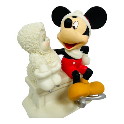 snowbabies with mickey mouse