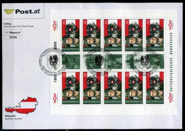 Österreich Kleinbogen 2503 Militär Ersttagesbrief/FDC #IY083