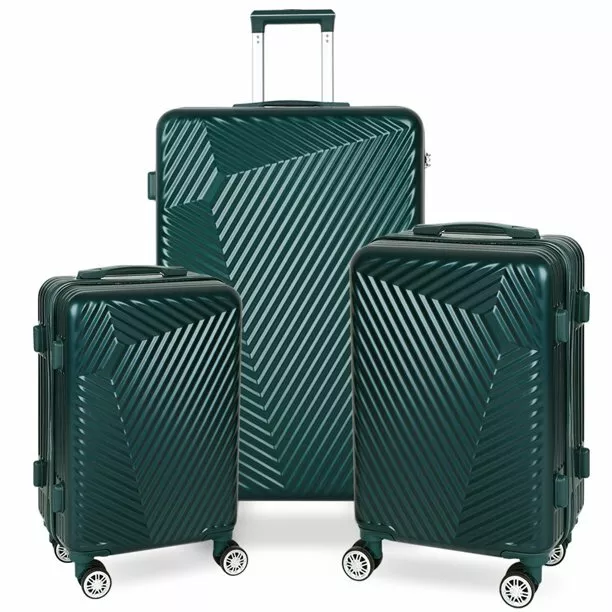 20" 24" 28" Lightweight Suitcase Travel Luggage Bag Hardshell Spinner Wheels