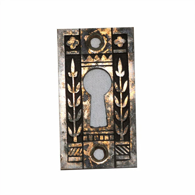 Antique Eastlake Rosette & Escutcheon Star of David Solid Brass Beautiful 3
