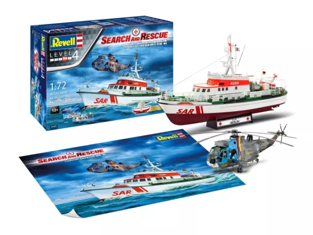 Revell Geschenk-Sets DGzRS Berlin + Sea King Good Bye Set 1:72 05683