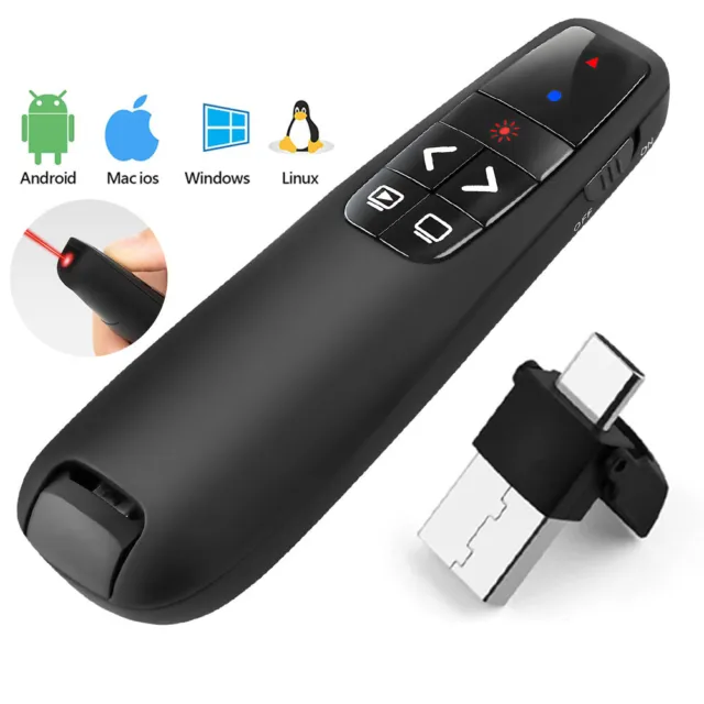 Wireless Presenter USB PPT Powerpoint Clicker Presentation Remote Control Pen