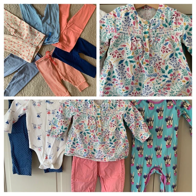 Girls 6-9 Months Bundle Spring Boden Gap M&S John Lewis Pink & Blue 14 Items