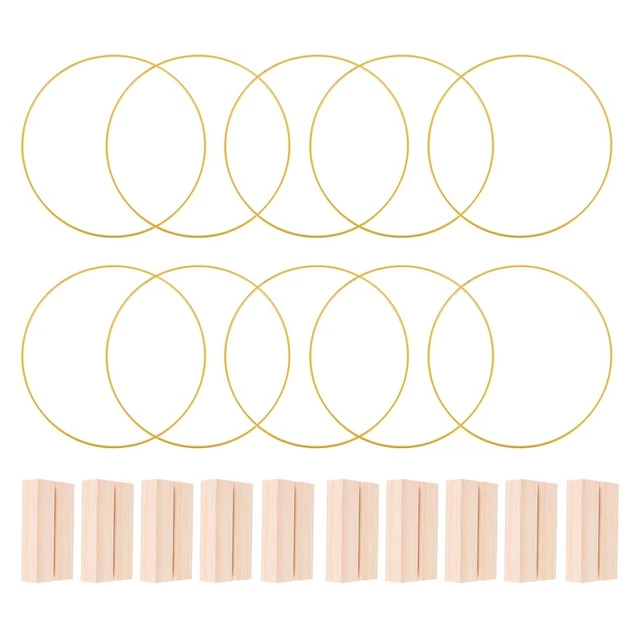 10 pz centrotavola cerchio floreale in metallo 12 pollici per tavolo, corona di metallo con G4F4