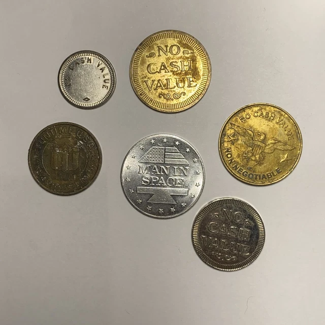 LOT of  Vintage No Cash Value Gaming Arcade Tokens Coins