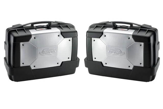 Valigia Laterale Set kappa 33L Garda Monokey Argento (2 Pezzo)
