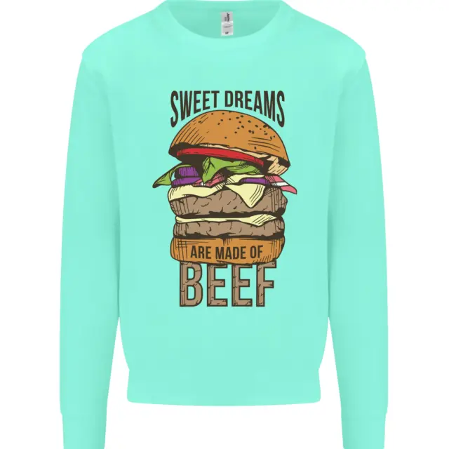 Felpa maglione da uomo Food Sweet Dreams Beef Funny Chef barbecue cuoco 6