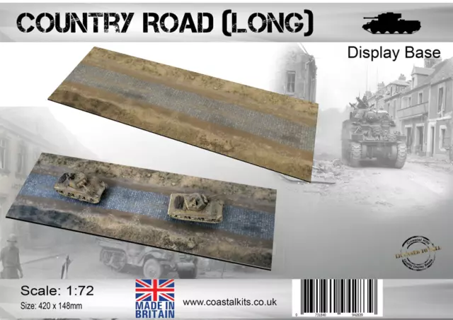 Coastal Kits 1:72 Scale Country Road (Long) Display Base