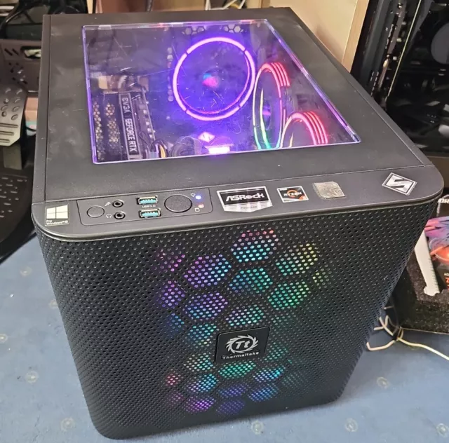 Gaming PC Mini - AMD Ryzen 5, 16GB DDR4, GeForce RTX 2060, SSD, Win 11 Pro