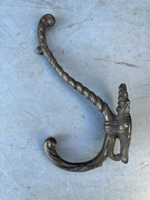 Vintage French Metal Coat Rack Hat Hook