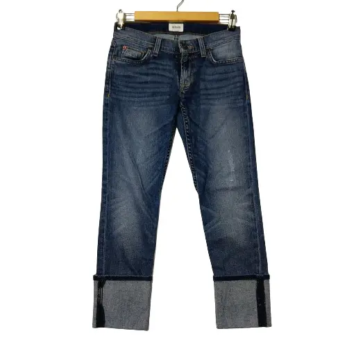 Hudson Jeans Muse Crop Skinny Jeans Size 24 5in Cuff DGWD Wash Blue Denim Womens