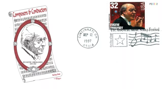 Us First Day Covers Set Of 6 Different Composers & Hollywood Legends Dracula