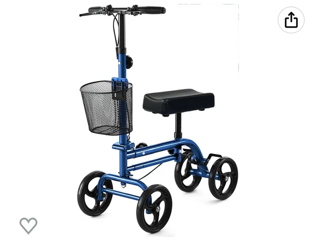 Heal Connvex Knee Walker Scooter HCT-9153 Medical Aid Leg Injury Support New