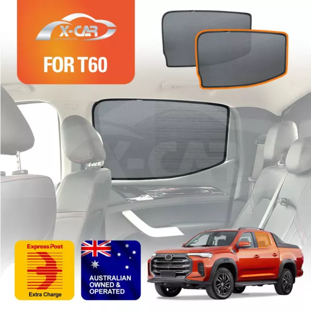 Rear Window Sun Shade for LDV T60 Ute 2017-2024 Magnetic Car Sun Blind Mesh