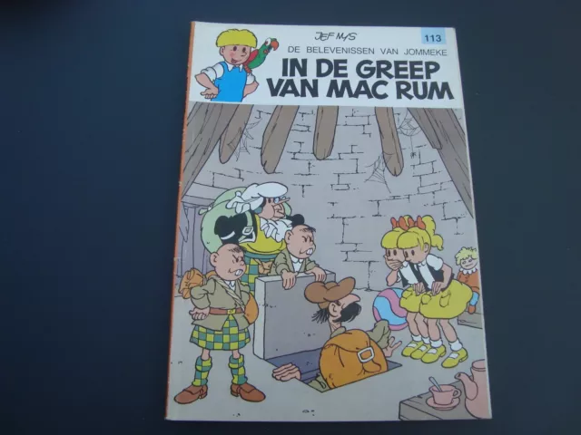 Jommeke Strip / Comics Folge 113 " In de Greep van Mac Rum " Jef Nys farbig