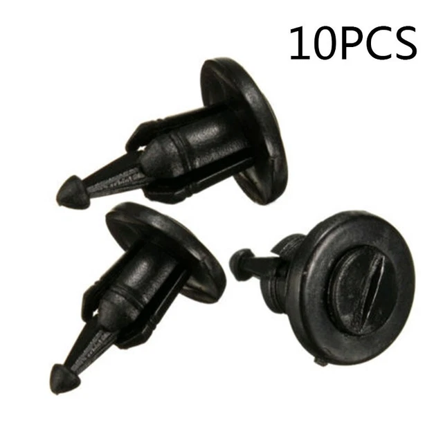 Lot De 10 Clips De Fixation Pour Pare-chocs Peugeot (référence 743707) - Nylon Blanc, Taille 20x10,5 Mm - 6