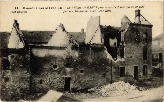 CPA AK Militaire - Le Village de Barcy - Ruines (696887)
