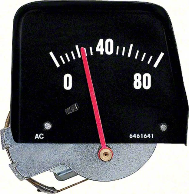 1968-76 Chevy II Nova; Console Oil Pressure Gauge; Black; Mechanical; GM