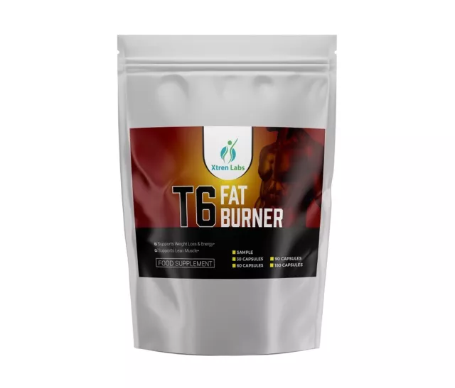 T6 Fat Burner WEIGHT LOSS DIET Pills | STRONG Appetite Suppressant Supplement