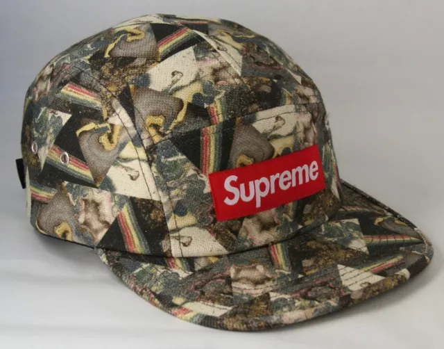 Supreme Liberty Thorgerson Black F/W 2013 Camp Cap 5 Panel Hat Deadstock