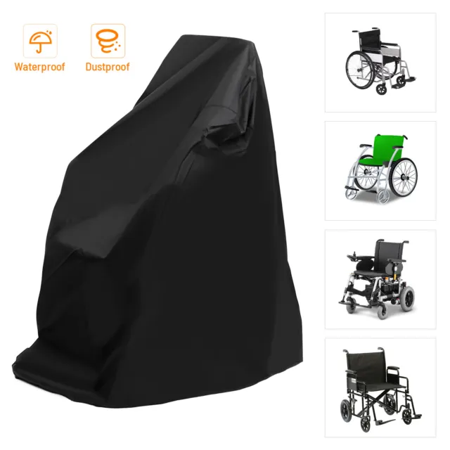 Cubierta para silla de ruedas silla eléctrica Balck cubierta para silla de ruedas negra impermeable a prueba de polvo