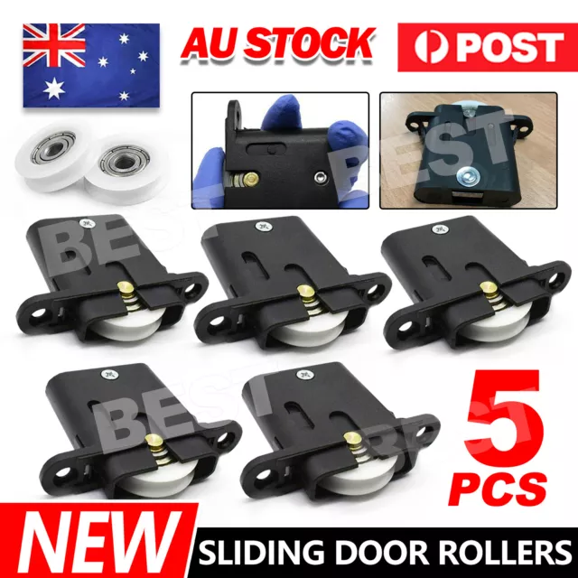 5X Sliding Security Screen Sliding Door Rollers Wheels Replacement DIY Parts