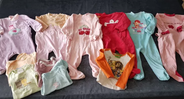 Lot bébé fille pas cher dors bien pyjama ensemble 6 à 24 mois