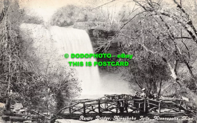 R543555 Rustic Bridge. Minnehaha Falls. Minneapolis. Minn