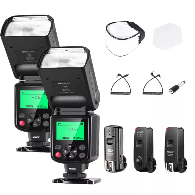 Neewer NW635 TTL GN58 Flash Speedlight Kit with 2.4G Trigger Set for Sony Camera