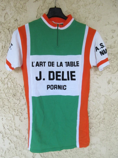 Maillot cycliste AQUITAINE Cycles PIERRE BAZZO vert COLOMB shirt made