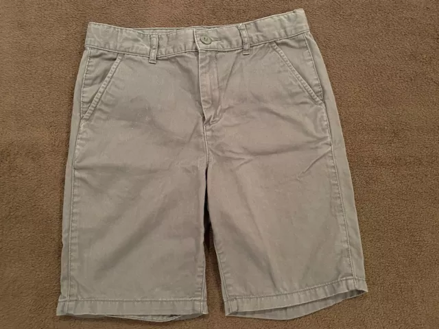 Boys Gray Shorts Size 10 Husky Adjustable Waist Flat Front THE CHILDRENS PLACE