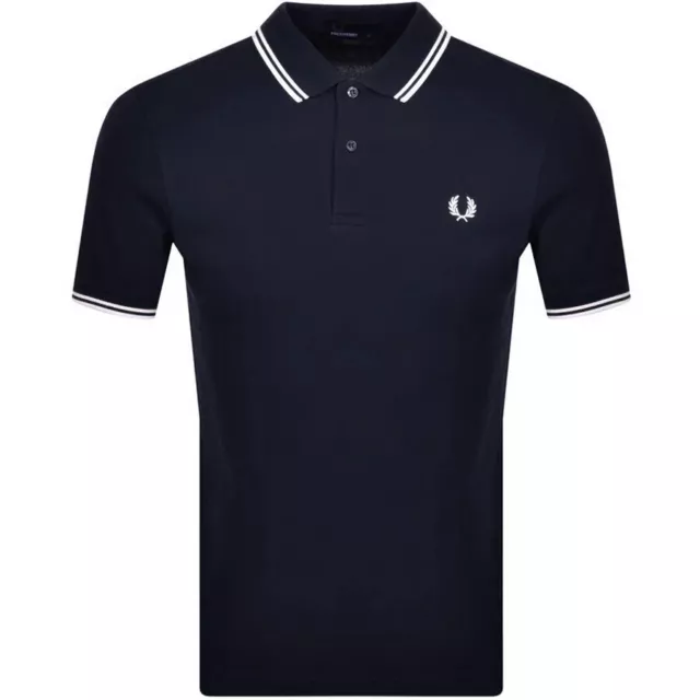 REDUCED STOCK GENUINE BNWT Fred Perry Mens Navy Blue Short Sleeve Polo Shirt