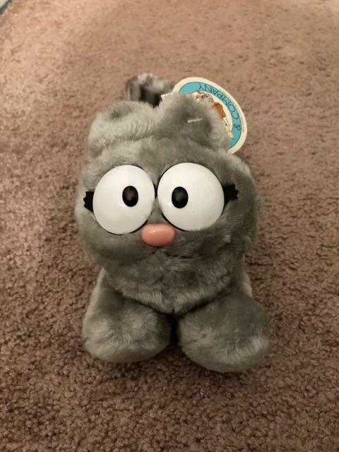 Nermal Gray Plush from Garfield RARE Vintage 1983 Fun Farm with Tags