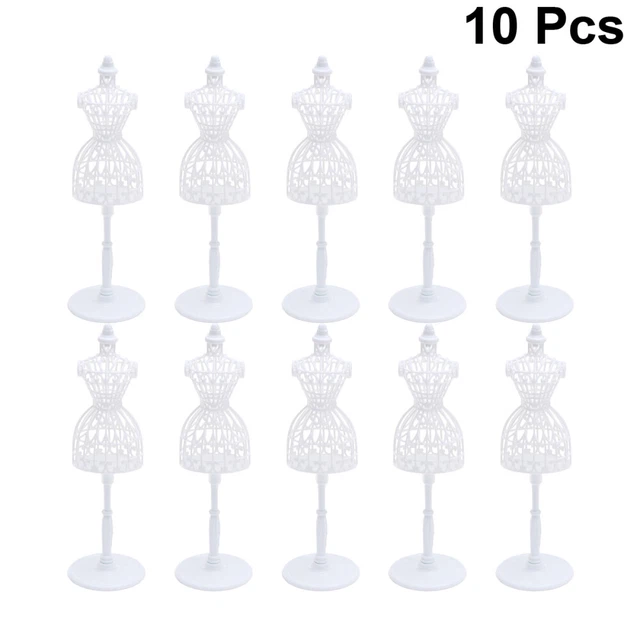10 Pcs Schneiderpuppe Puppenhalter Puppenkleid Spielzeug Kleiderständer