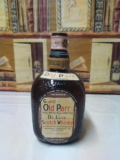 Whisky Grand Old Parr Spring Cap 1950s, 75cl 43% IMP. Carlo Salengo