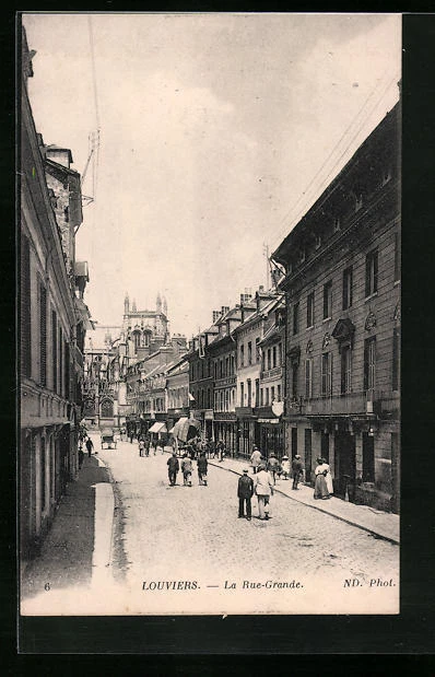 CPA Louviers, La Rue-Grande