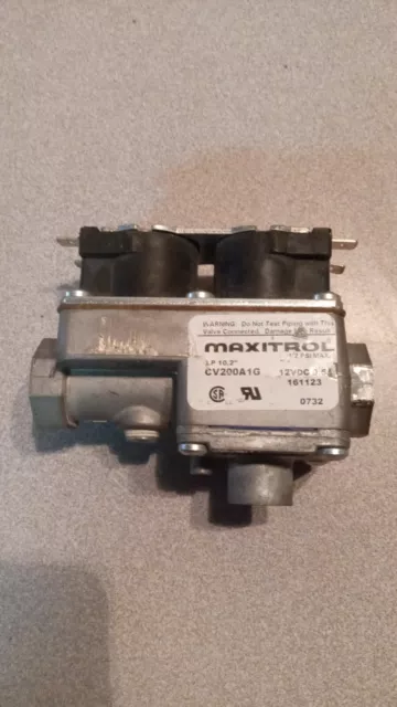 Maxitrol Furnace Gas Control Valve Lp 10.2" 1/2 Psi Max 12Vdc 5A Cv200A1G Rv